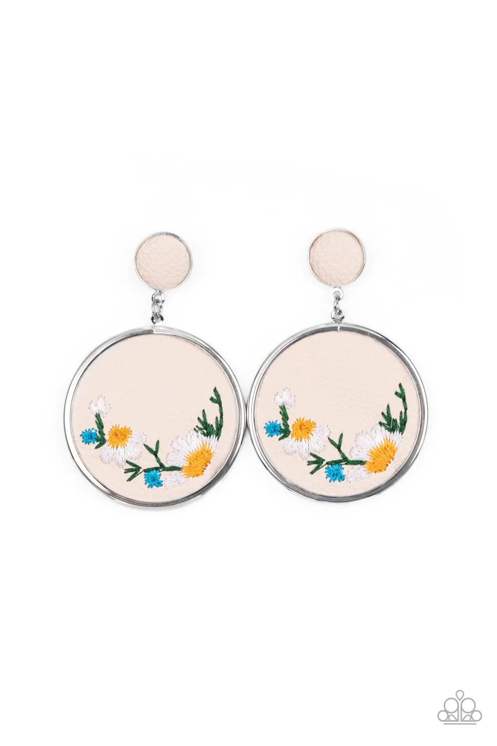 Paparazzi Embroidered Gardens - Multi Earrings