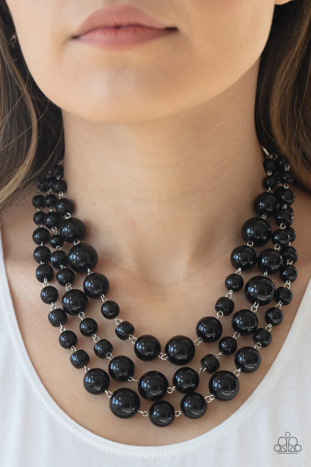 Paparazzi Everyone Scatter! - Black Necklace