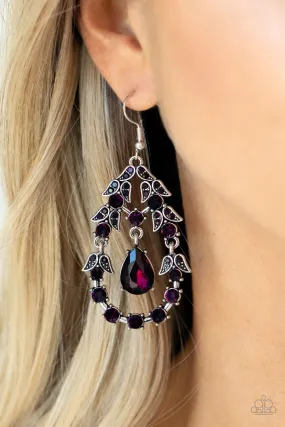 Paparazzi Garden Decorum - Purple Earrings