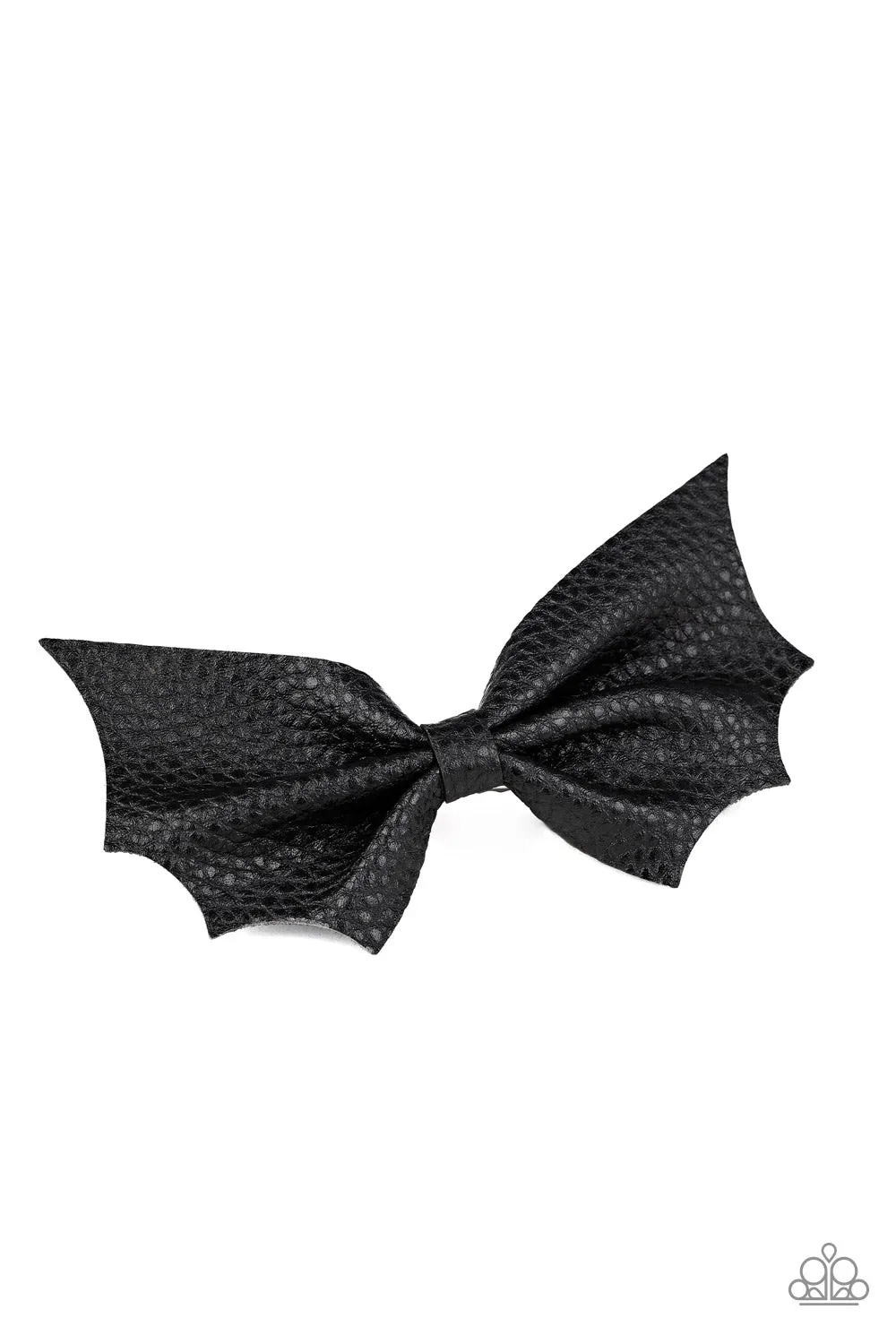 Paparazzi Hair Clip ~ A Bit Batty - Black Halloween Hair Accessories