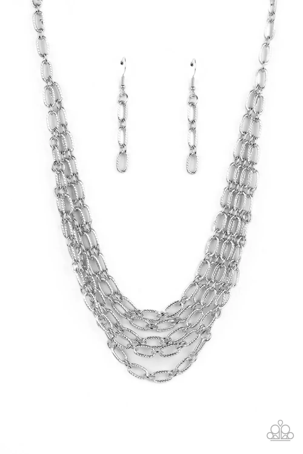 Paparazzi House of CHAIN - Silver Necklace