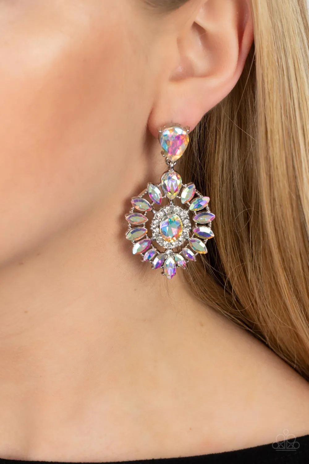 Paparazzi My Good LUXE Charm - Multi Iridescent Earrings