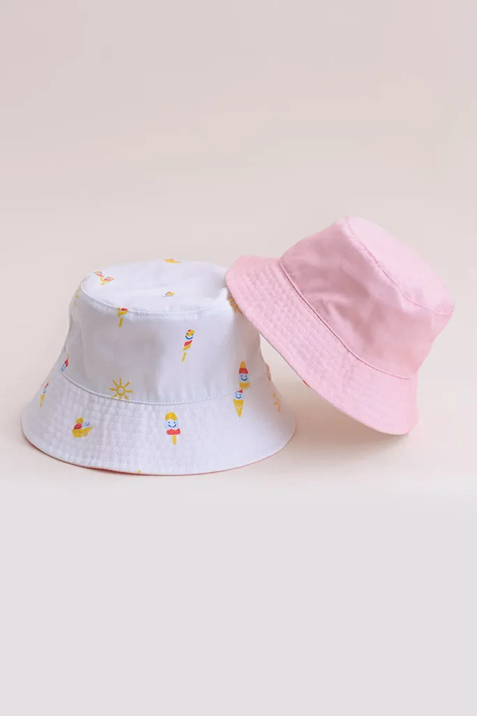 Reversible Bucket Hat (Kids) - Ice Cream