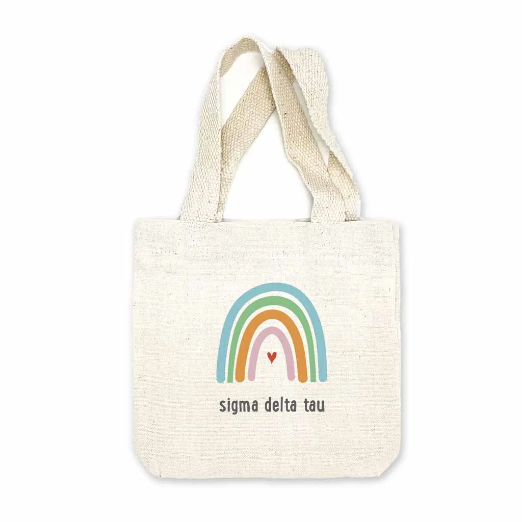 Sigma Delta Tau Sorority Rainbow Mini Tote Gift Bag