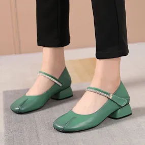 Soft Fashion Leather Heel - Women's Casual Shoes EJ938