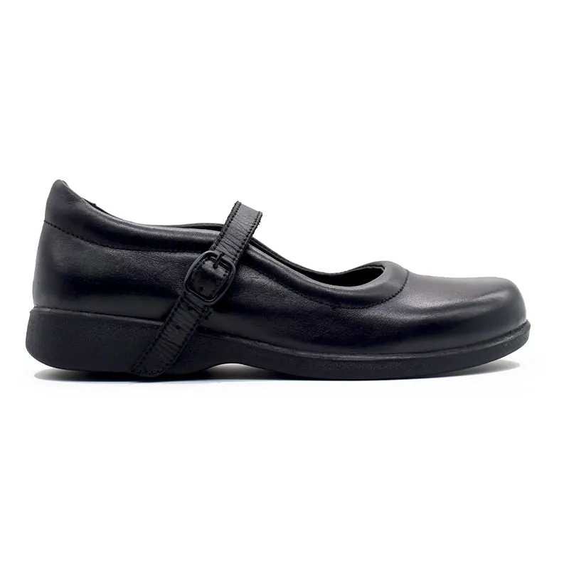 Studeez Leather Girls School Shoes - ZURI (Buckle)