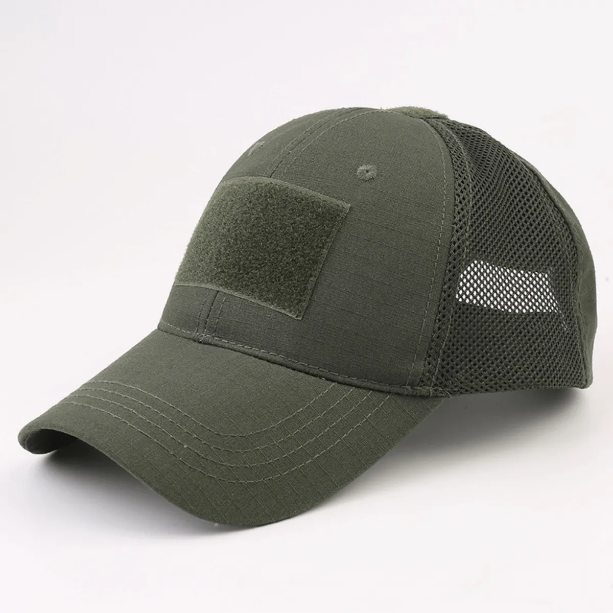 Tactical-Style Patch Hat With Adjustable Strap