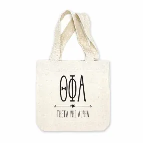 Theta Phi Alpha Boho Design on Mini Tote Gift Bag