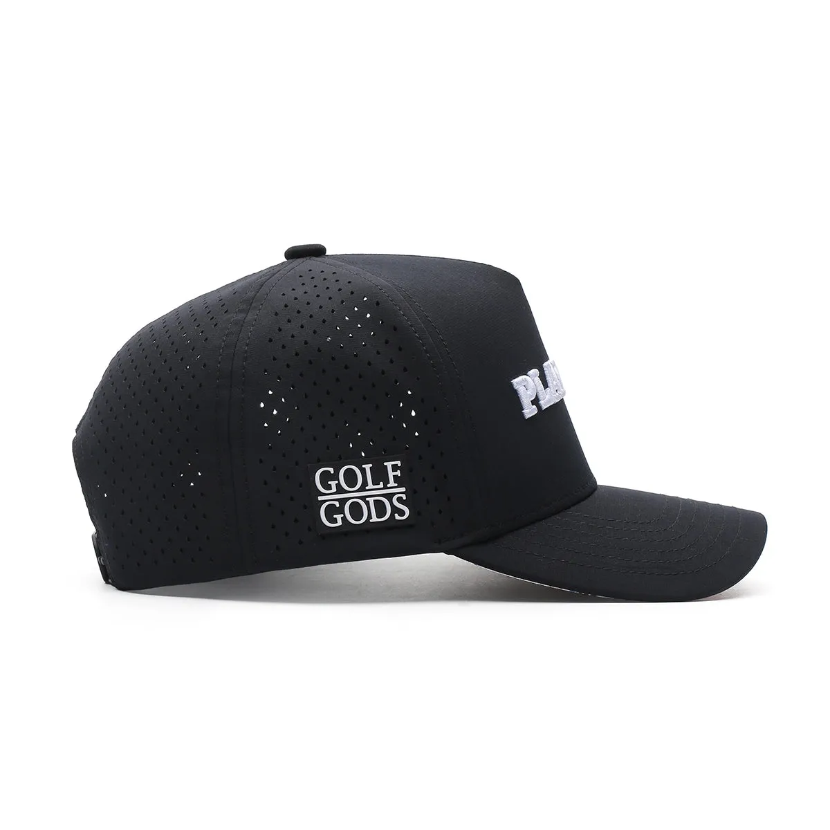 TOUR PRO PlayGolf Golf Hat in Black with Curved Brim