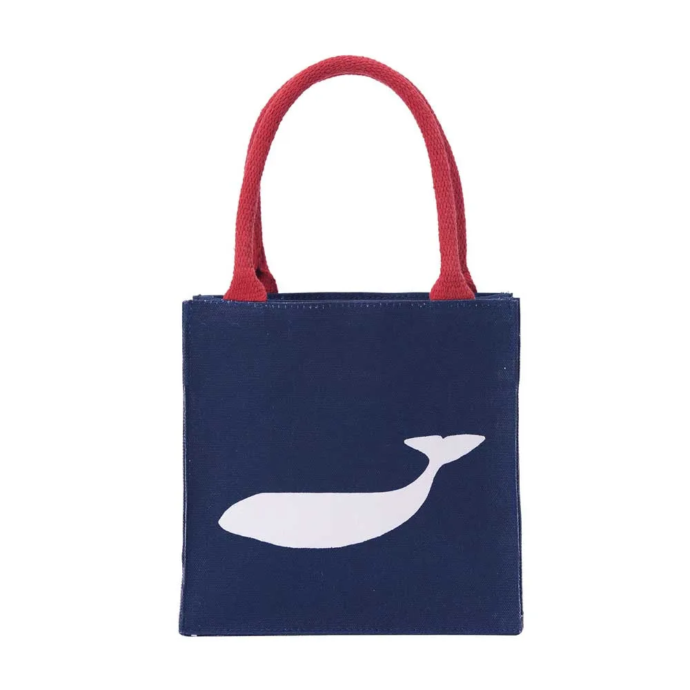 Whale Navy Reusable Itsy Bitsy Gift Bag